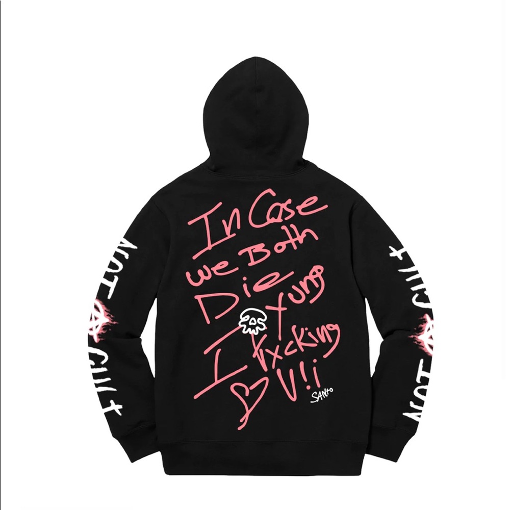 🔥MAKE AN OFFER! CHRISTAINSEXCLUB I Fxcking Luv U Hoodie - BLACK🔥 - Picture 2 of 3